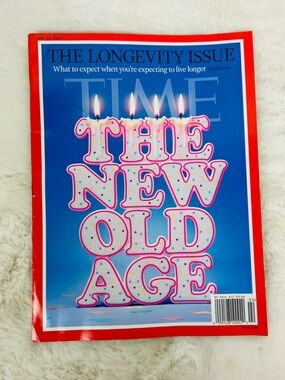 Time magazine The New Old Age the longevity  issue Blue & Red